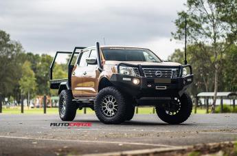 NISSAN NAVARA CALIBRE SATIN BLACK MACHINED FACE